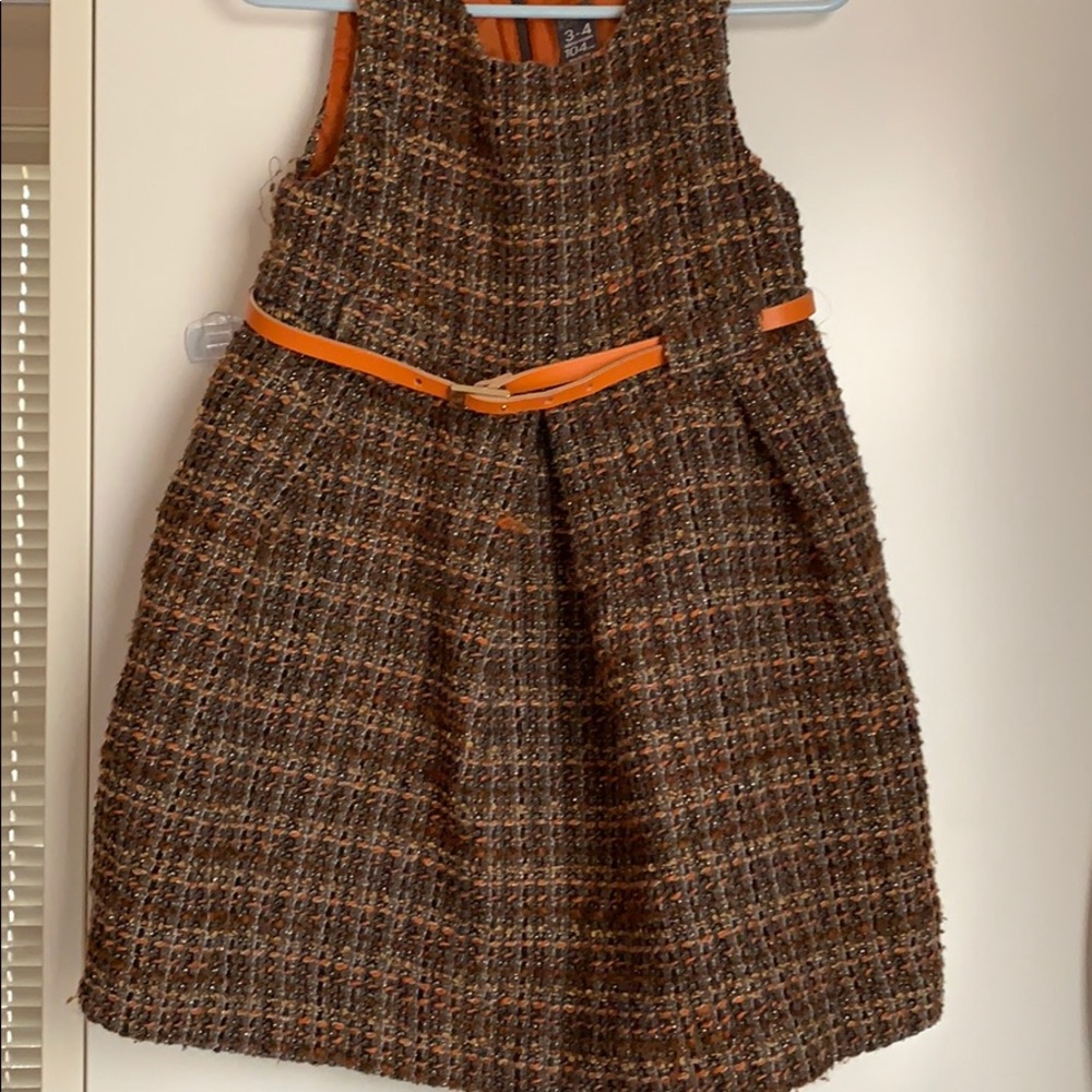 Girls belted dress